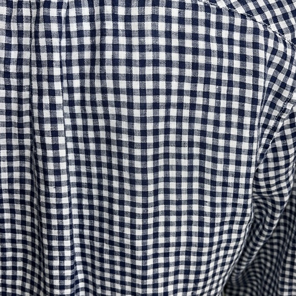 UnTuckIT long sleeve button down shirt grenoille navy - Picture 13 of 13